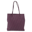 FENDI Zucca Canvas Tote Bag PVC Gold Purple Auth ka3759A-2