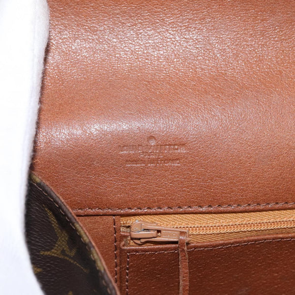 LOUIS VUITTON Monogram Pochette Dam GM Clutch Bag M51810 LV Auth ka376