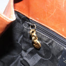 Salvatore Ferragamo Tote Bag Nylon Brown Gold Auth ka3760A-19