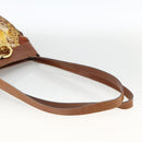 Salvatore Ferragamo Tote Bag Nylon Brown Gold Auth ka3760A-7