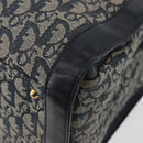 Christian Dior Trotter Canvas Tote Bag Navy Gold Auth ka3763-16