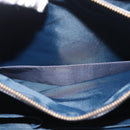 Christian Dior Trotter Canvas Tote Bag Navy Gold Auth ka3763-11