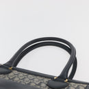 Christian Dior Trotter Canvas Tote Bag Navy Gold Auth ka3763-8
