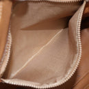 CELINE Macadam Canvas Hand Bag PVC Leather Brown Gold Auth ka3766-21