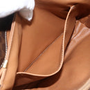 CELINE Macadam Canvas Shoulder Bag PVC Leather Brown Gold Auth ka3768-21