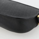 Christian Dior Honeycomb Canvas Shoulder Bag PVC Black Gold Auth ka3769A-15