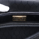 Christian Dior Honeycomb Canvas Shoulder Bag PVC Black Gold Auth ka3769A-18