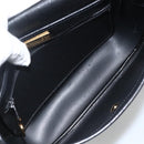 Christian Dior Honeycomb Canvas Shoulder Bag PVC Black Gold Auth ka3769A-11