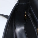 Christian Dior Honeycomb Canvas Shoulder Bag PVC Black Gold Auth ka3769A-20