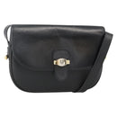 Christian Dior Honeycomb Canvas Shoulder Bag PVC Black Gold Auth ka3769A-1