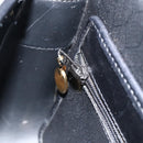 Christian Dior Honeycomb Canvas Shoulder Bag PVC Black Gold Auth ka3769A-21