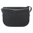 Christian Dior Honeycomb Canvas Shoulder Bag PVC Black Gold Auth ka3769A-2