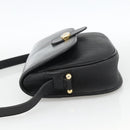 Christian Dior Honeycomb Canvas Shoulder Bag PVC Black Gold Auth ka3769A-3