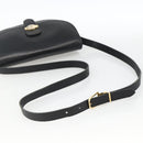 Christian Dior Honeycomb Canvas Shoulder Bag PVC Black Gold Auth ka3769A-7