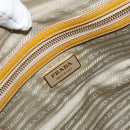 PRADA Hand Bag Patent leather Yellow Gold Auth ka377-20