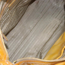 PRADA Hand Bag Patent leather Yellow Gold Auth ka377-10