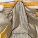 PRADA Hand Bag Patent leather Yellow Gold Auth ka377-22