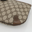 GUCCI GG Supreme Web Sherry Line Bag PVC Beige Gold 39 02 026 Auth ka3770-14