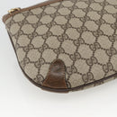 GUCCI GG Supreme Web Sherry Line Bag PVC Beige Gold 39 02 026 Auth ka3770-17