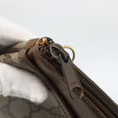 GUCCI GG Supreme Web Sherry Line Bag PVC Beige Gold 39 02 026 Auth ka3770-9