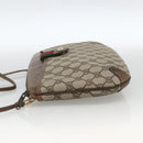 GUCCI GG Supreme Web Sherry Line Bag PVC Beige Gold 39 02 026 Auth ka3770-3