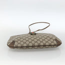 GUCCI GG Supreme Web Sherry Line Bag PVC Beige Gold 39 02 026 Auth ka3770-5