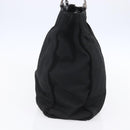 GUCCI GG Supreme Bamboo Shoulder Bag PVC Nylon 3 Set Beige Black Auth ka378-11