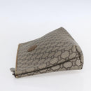 GUCCI GG Supreme Bamboo Shoulder Bag PVC Nylon 3 Set Beige Black Auth ka378-4