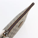 GUCCI GG Supreme Bamboo Shoulder Bag PVC Nylon 3 Set Beige Black Auth ka378-5