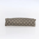 GUCCI GG Supreme Bamboo Shoulder Bag PVC Nylon 3 Set Beige Black Auth ka378-6