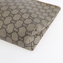 GUCCI GG Supreme Bamboo Shoulder Bag PVC Nylon 3 Set Beige Black Auth ka378-7