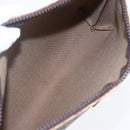 GUCCI GG Supreme Bamboo Shoulder Bag PVC Nylon 3 Set Beige Black Auth ka378-8