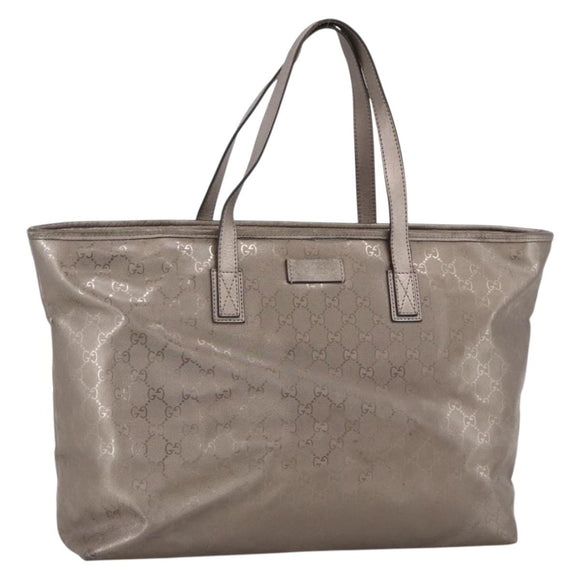 GUCCI GG Implementation Tote Bag PVC Pink Silver 211120 Auth ka3783A
