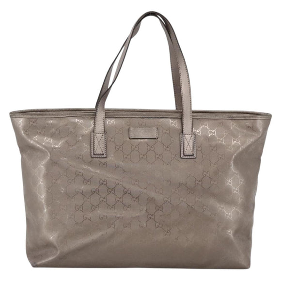 GUCCI GG Implementation Tote Bag PVC Pink Silver 211120 Auth ka3783A