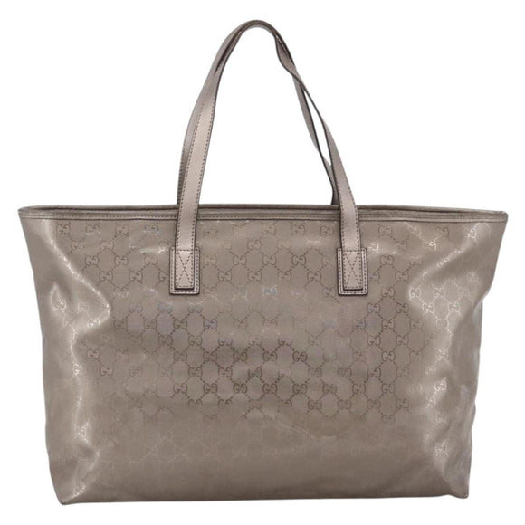 GUCCI GG Implementation Tote Bag PVC Pink Silver 211120 Auth ka3783A