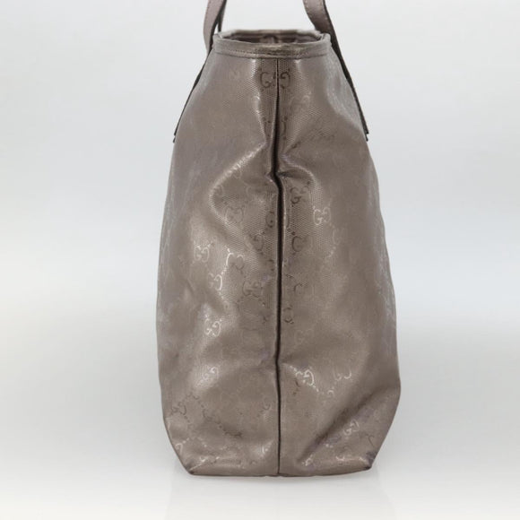 GUCCI GG Implementation Tote Bag PVC Pink Silver 211120 Auth ka3783A