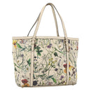 GUCCI Tote Bag PVC Ivory Gold 309613 Auth ka3786-1