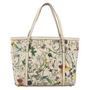 GUCCI Tote Bag PVC Ivory Gold 309613 Auth ka3786-13