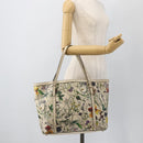 GUCCI Tote Bag PVC Ivory Gold 309613 Auth ka3786-21