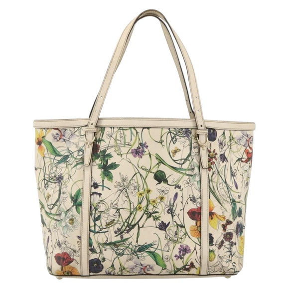 GUCCI Tragetasche PVC Elfenbein Gold 309613 Auth ka3786
