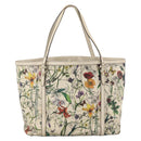 GUCCI Tote Bag PVC Ivory Gold 309613 Auth ka3786-2
