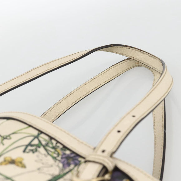 GUCCI Tote Bag PVC Ivory Gold 309613 Auth ka3786