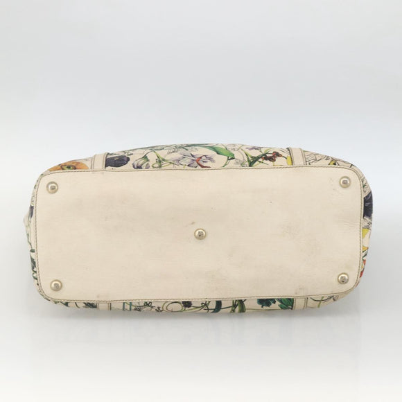 GUCCI Tote Bag PVC Ivory Gold 309613 Auth ka3786