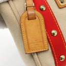 LOUIS VUITTON Antigua Cabas PM Hand Bag Red Beige M40038 LV Auth ka3789-17