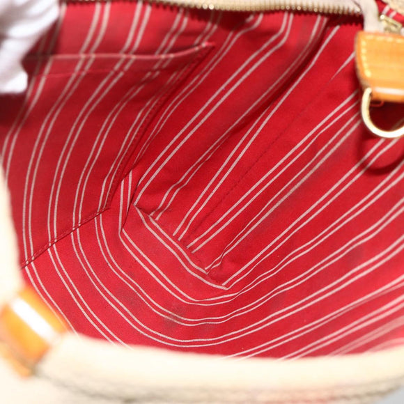 LOUIS VUITTON Antigua Cabas PM Hand Bag Red Beige M40038 LV Auth ka3789