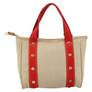 LOUIS VUITTON Antigua Cabas PM Hand Bag Red Beige M40038 LV Auth ka3789-3