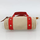 LOUIS VUITTON Antigua Cabas PM Hand Bag Red Beige M40038 LV Auth ka3789-5