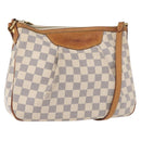 LOUIS VUITTON Damier Azur Siracusa PM Shoulder Bag N41113 LV Auth ka3790-1