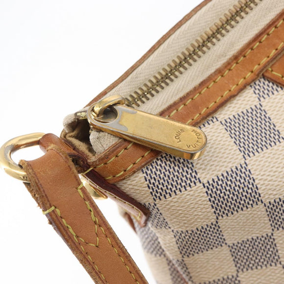 LOUIS VUITTON Damier Azur Siracusa PM Shoulder Bag N41113 LV Auth ka3790