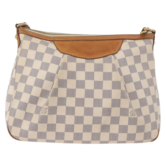 LOUIS VUITTON Damier Azur Siracusa PM Shoulder Bag N41113 LV Auth ka3790